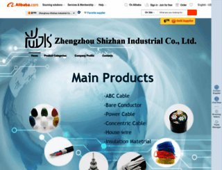 zzszcable.en.alibaba.com screenshot
