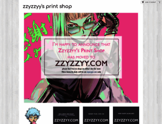 zzyzzyy.storenvy.com screenshot