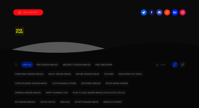 Access 100pixel Blogspot Com Free Custom Header Images For