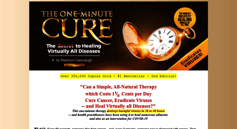 one minute cure scam