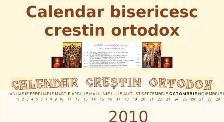 Access 2010 Calendar Bisericesc Ro Calendar Bisericesc 2010 Crestin Ortodox