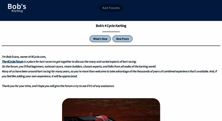 Access 4cycle com Bob s 4 Cycle Karting Forums Karting Information