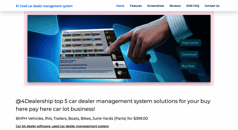 Access used cars dealer software best auto dealer