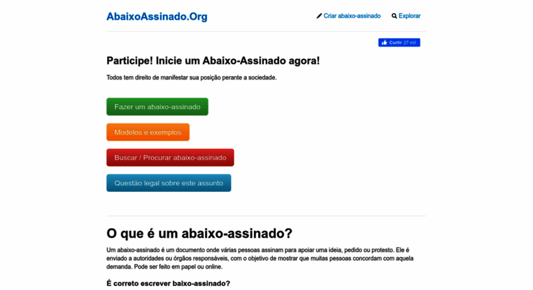 Modelos E Exemplos De Abaixo Assinados Vários Modelos