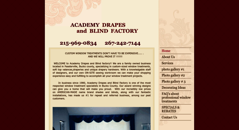 Access Academydrapesandblindfactory Com Academy Drapes And Blind