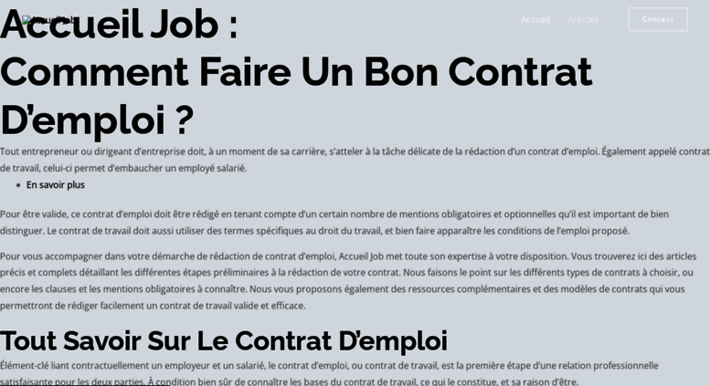 Offre D Emploi Hotesse D Accueil