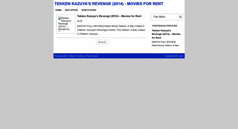 Access Acnespimple Blogspot Com Tekken Kazuya S Revenge 2014 Movies For Rent
