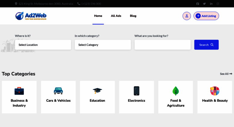 Access Ad2web In Post Free Ad Post Online Banner Ad And Many