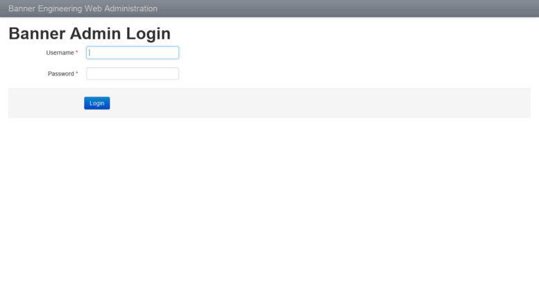 Access Admintoo Bannerengineering Com Login