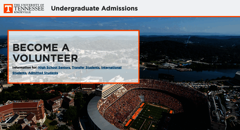 Access Admissions Utk Edu Undergraduate Admissions As The