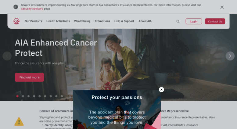 Access Aia Com Sg Aia Insurance Life Insurance Savings Investment Aia Singapore