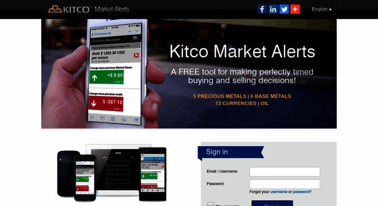 Access Alerts Kitco Com Free Alert Email Notification Email Alert - 