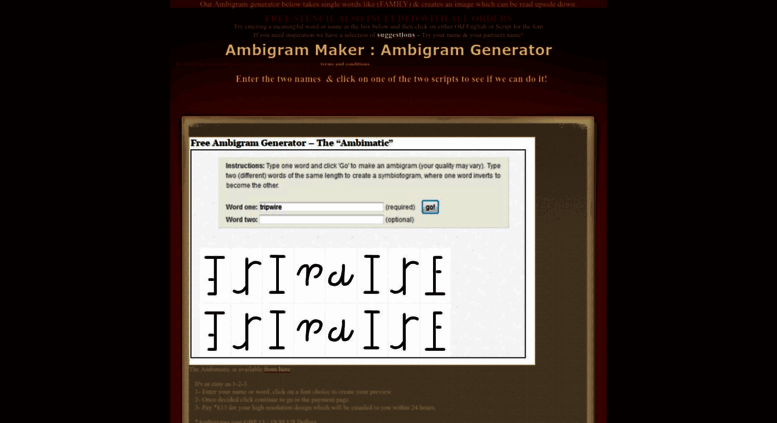 ambigram generator app