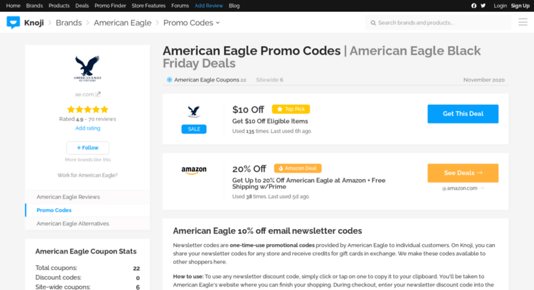 American eagle coupons 2020