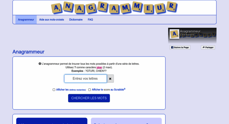 anagrammeur gratuit anagrammeur gratuit