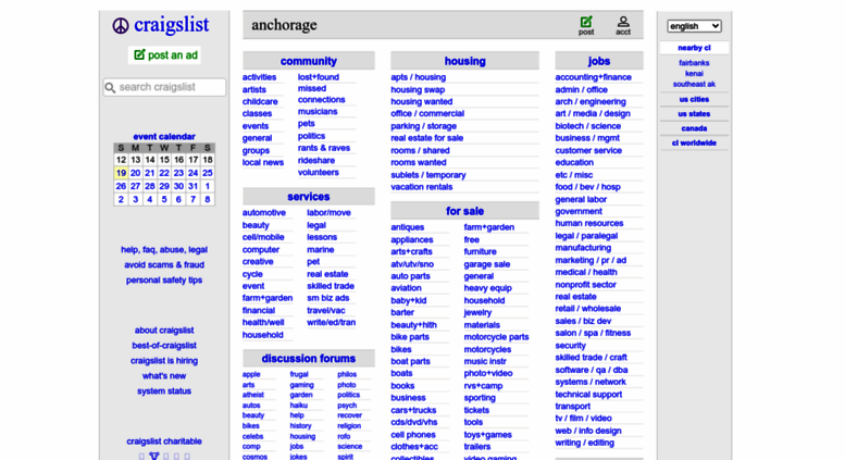 Access Anchorage Craigslist Org Craigslist Anchorage Mat Su