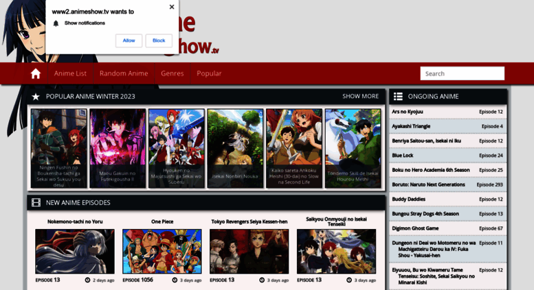 Access animeshow.tv. Watch Anime - AnimeShow.tv