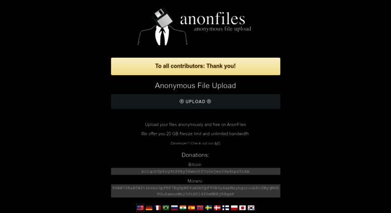 Access anonfile.com. Anonymous File Upload - AnonFiles