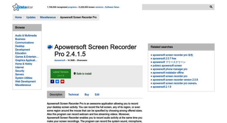 Apowersoft Screen Recorder Pro 2 4 1 2