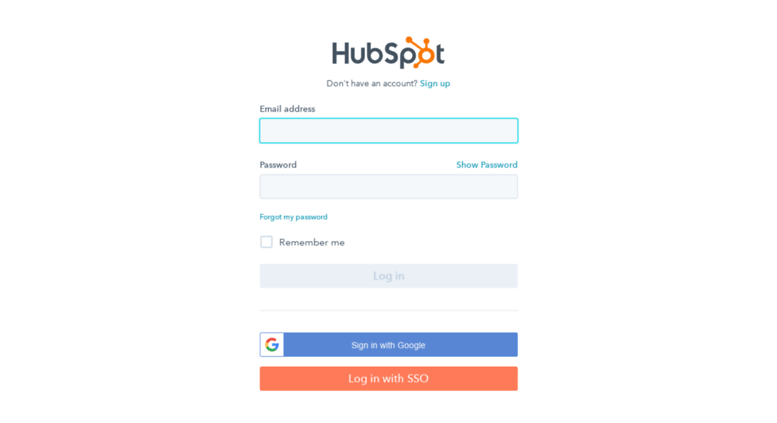 App hubspot login