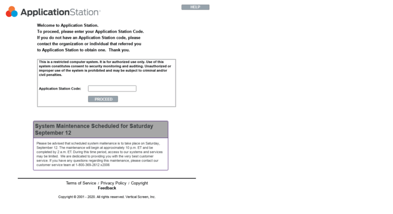 Access applicationstation.com. Application Station