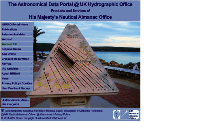 Access Astro ukho gov uk HMNAO Astronomical Data Portal