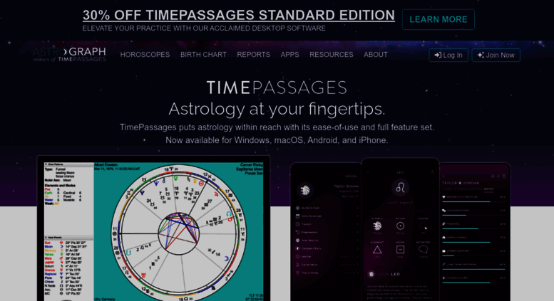 astrograph timepassages