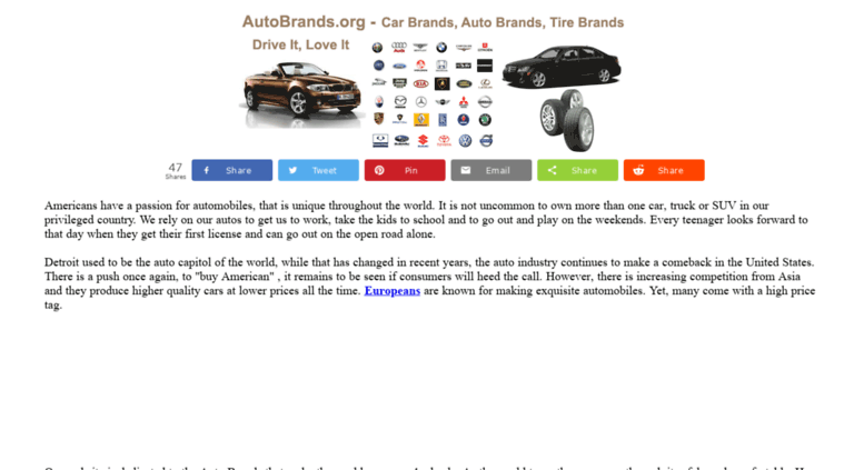 List Of European Car Manufacturers Automotive Industry