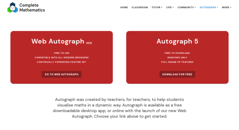 autograph maths