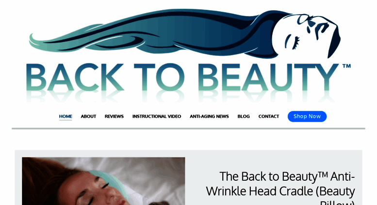 Beauty Pillow Back To Beauty Anti Wrinkle Head Cradle Bed Pillows