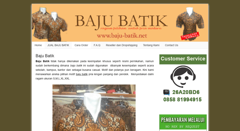 Access Baju Batiknet Baju Batik Ragam Pilihan Untuk Pria