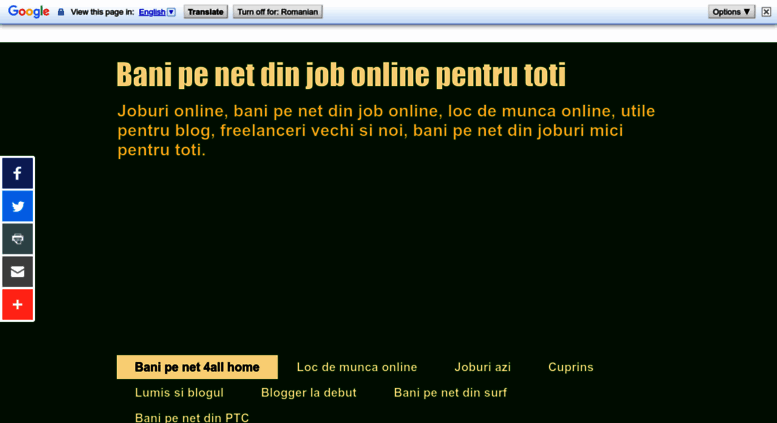 Access Banipenet4all Blogspot Com Bani Pe Net Din Job Online Pentru Toti