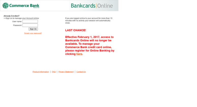 Access Bankcardsonline Commercebank Com Index Redirect