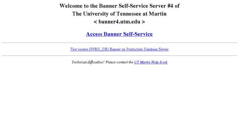 Access Banner4 Utm Edu Banner Self Service 4 At The University