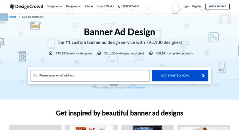 Access Bannerad Designcrowd Com Banner Ad Design Custom Banner