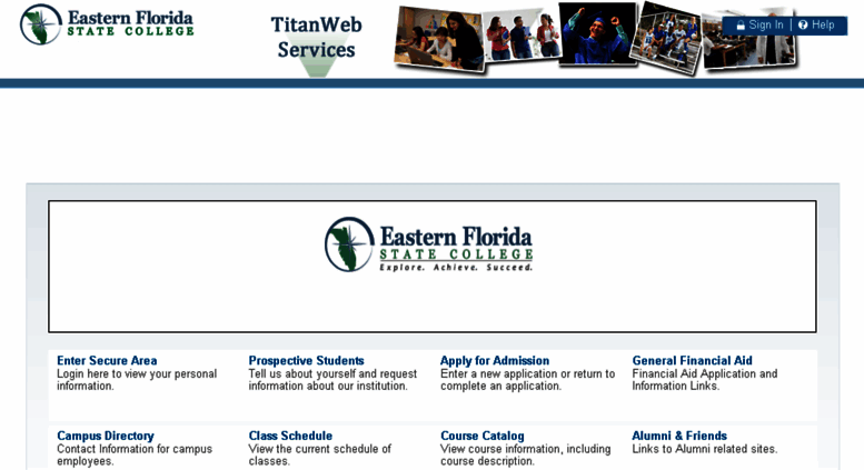 Access Bannerweb Easternflorida Edu Titan Single Sign On 5 7 0