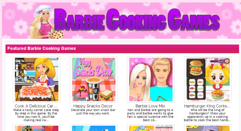 Barbie chef free games