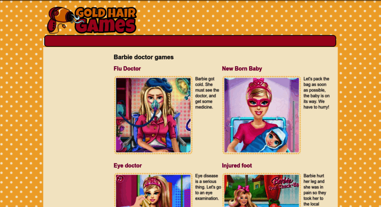 barbie doctor games