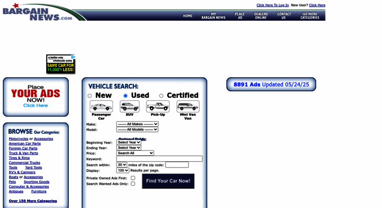 Access Bargainnews Com Bargain News Connecticut Free Ads For Used
