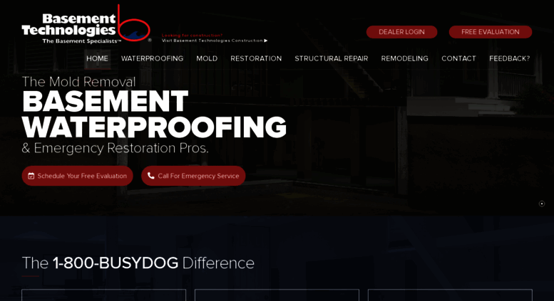 Access Basementtechnologies Com Boston Ma Basement Waterproofing Basementtechnologies Com Screenshot
