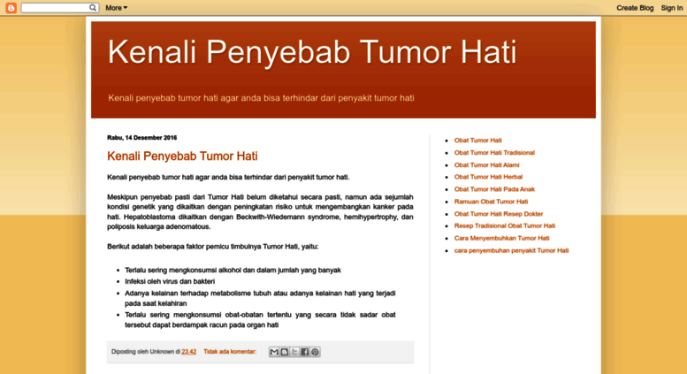 Access Bbc London Blogspot Com Kenali Penyebab Tumor Hati