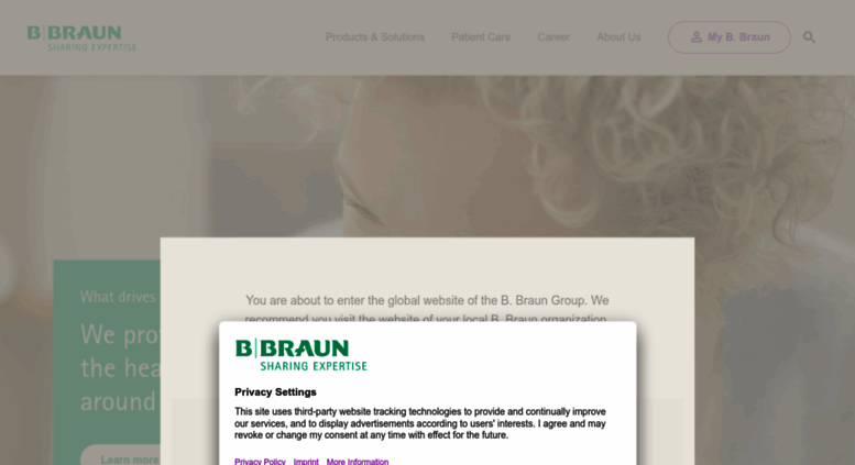 Access Bbraun.net. B. Braun Sharing Expertise