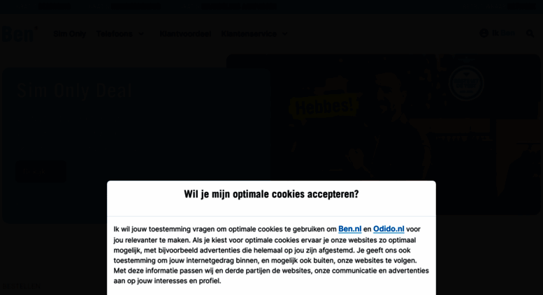 Bediende Veilig Zorg Access ben.nl. Ben.nl - Goedkope mobiele abonnementen en Sim Only  aanbiedingen!