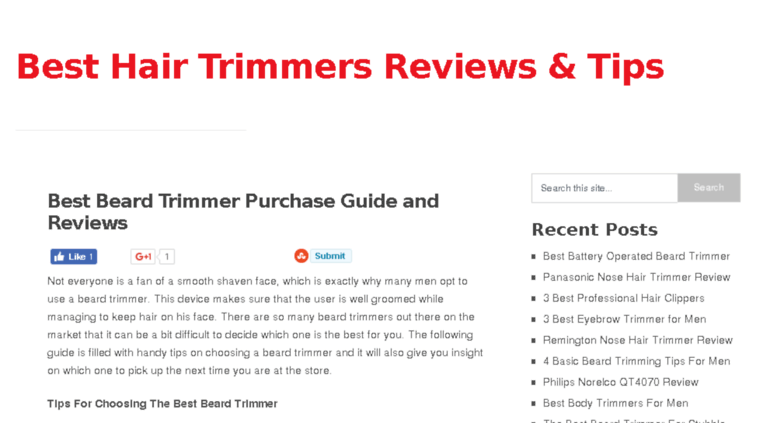 Access Bestbeardtrimmer Co Best Beard Trimmer 2014 Purchase Guide