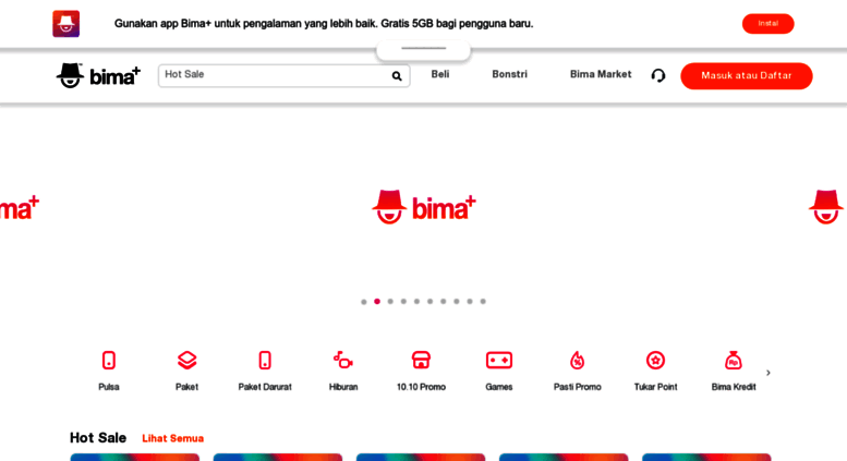 Access bima.tri.co.id. bima+