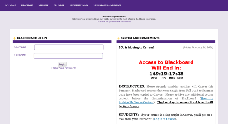 Access Blackboard Ecu Edu Blackboard Learn