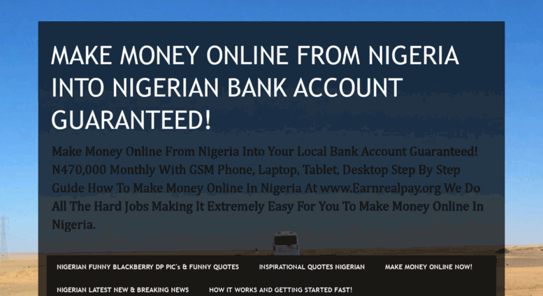 Access Blog Earnrealpay Net Make Money Online From Nigeria Into