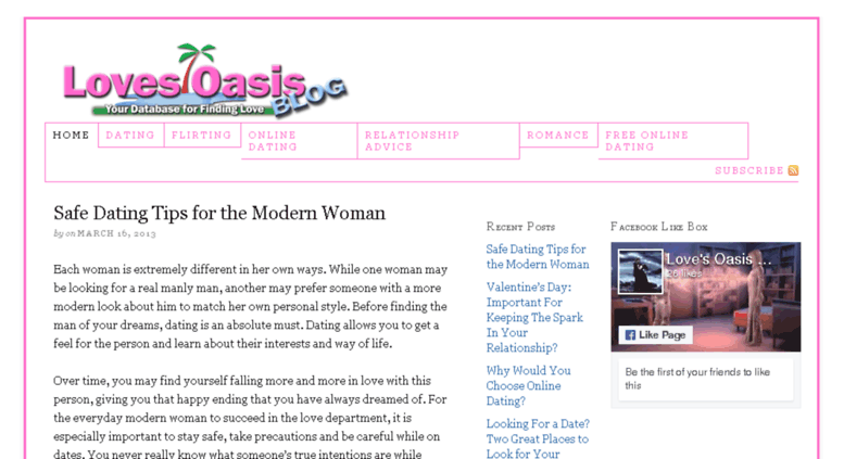 Oasis online dating