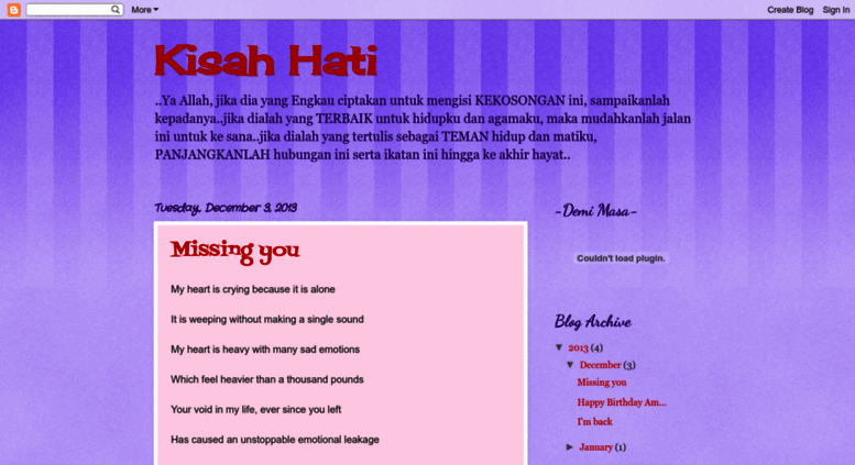 Access Blossomvanilla Blogspot Com Kisah Hati