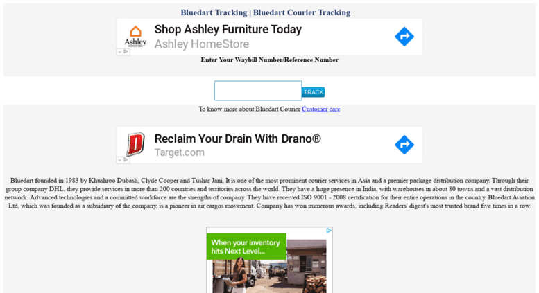 Access bluedartcouriertracking.in. Bluedart Tracking | Bluedart Courier